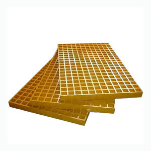 Source de vente directe Usine Grande quantité de caillebotis FRP anti-feu anti-corrosion Découpage Stock disponible pour usage industriel - Product Image 1