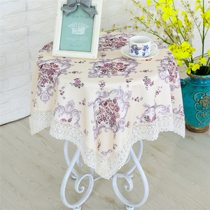 Custom Made Stile Europeo Splendido Merletto di Modo di Stampa Rotondo Ricamato Cotone Indossabile Lavabile Decorativo Panno di <span class=keywords><strong>Tabella</strong></span>// - Product Image 3