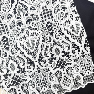 Tessuto in Pizzo Bianco Personalizzato per Hijab, Velo, Abiti <span class=keywords><strong>da</strong></span> <span class=keywords><strong>Sposa</strong></span> Arabi e Abbigliamento Femminile - Product Image 2