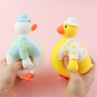 2024 Kawaii Stretch Sand-Filled Duck Toy Mini Latex Squeeze Squishy Fidget Stress Relief Vent Toy