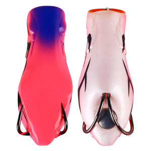 Groothandel FO023 7cm 14g Kunstmatige Zachte Aas Topwater Snakehead Kikker Vislokken met Lange Rokjes Staart - Product Image 4