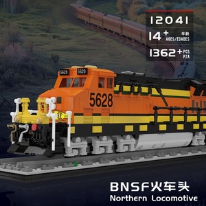 Bloques de Construcción de Trenes, Locomotora de Vapor, Modelo Retro de Locomotora Diésel Eléctrica, Ferrocarril de Ensamblaje, Expreso Alemán de Combustión Interna - Product Image 3