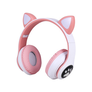 Auriculares Inalámbricos Bluetooth con Orejas de Gato, LED, Sobre la Oreja, Bajos Potentes, Estéreo, Plegables, Deportivos, Compatibles con Tarjeta TF - Product Image 4