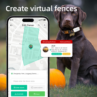 Nouvelle arrivée localisateur de dispositif de suivi en temps réel 4g mini traqueur de collier gps pour chien de compagnie avec application Omni
