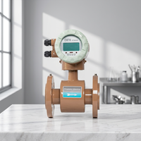 Medidor de Flujo Electromagnético Digital Líquido de Fábrica en Línea, OEM, Acero Inoxidable, Alta Precisión, DN40 DN50, Agua, IP65/IP67, Pantalla LCD