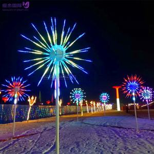 أضواء الألعاب النارية LED الخارجية المقاومة للماء الأكثر مبيعًا، تعمل بالاستشعار للحدائق والساحات ومعدات الإعلان - Product Image 4