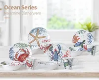 America Market Dishwasher Safe Ocean Coral Hotel Dinnerware Set for Children