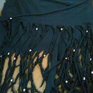 Jersey de algodón Bufanda de punto con flecos Conjunto de 6 piezas para adultos Estilo liso Cuatro estaciones Ajustable - Product Image 1