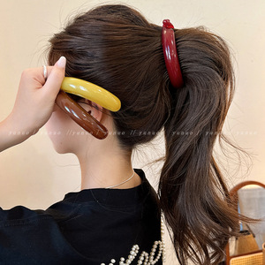 Autre pince à cheveux de style coréen pour femme, pince latérale, coiffe fraîche et douce, nouveau design 2025 - Product Image 2