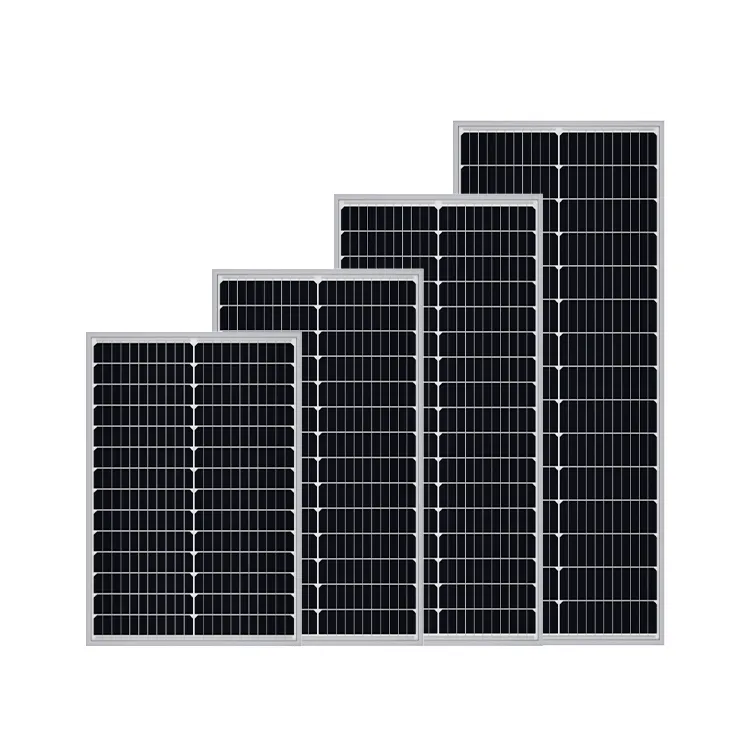 Panel surya monokristal 75W, 60W 70W 80W 90W 100W panel surya 75W sistem energi surya harga