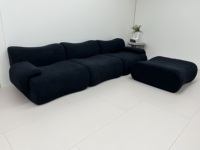 Nouveaux produits personnalisés Canapé en tissu Canapé villa 3 places combiné modulaire Canapé compressé sans cadre pour le salon