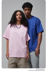 เสื้อยืด<span class=keywords><strong>ผู้ชาย</strong></span>ขายส่ง ผ้าฝ้าย 100% 275 กรัม ทรงหลวม ไหล่ตก ระบายอากาศ เสื้อยืดแขนสั้นผู้ชาย - Product Image 3