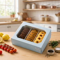 Scatola per Biscotti Personalizzata in Carta Riciclabile per Alimenti con Finestra, Stampa Offset