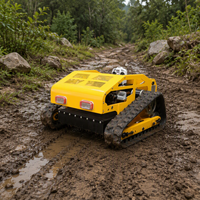 Robot Pemotong Rumput Pintar RC Mini Berbahan Bakar Bensin, Traktor Mini Zero Turn, Robot Pembersih Salju, Pisau Salju, Mesin Pemotong Rumput