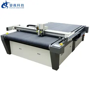 RUICAI Oscillating Knife Foam Rubber Composite Materials Cutting Machine PVC Soft Carbon Glass Fiber Flatbed Cutting Machine