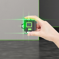 Niveau laser industriel professionnel à rotation de 360 degrés à 12 fils alimenté par batterie