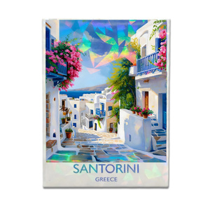 Magnete per Frigorifero Personalizzato con <span class=keywords><strong>Stampa</strong></span> Olografica, Souvenir della Grecia, Magnete Olografico per Frigorifero - Product Image 2