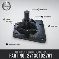 Support de vérin de levage de cabine pour camion minier HOWO MT86, référence 27130102761, support de montage en acier soudé, pièces de rechange, vente en gros Chine