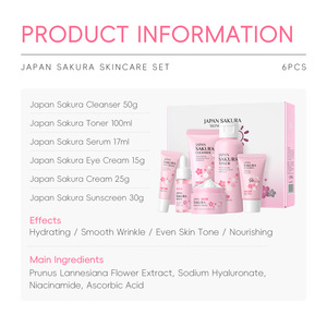 Coffret soin visage ZLZR 6 pièces à la niacinamide et à l'acide hyaluronique, hydratant, pour tous types de peaux, coffret cadeau quotidien - Product Image 3