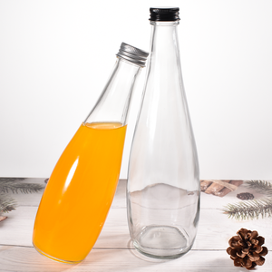 Botellas de <span class=keywords><strong>agua</strong></span> <span class=keywords><strong>mineral</strong></span> de bebida de <span class=keywords><strong>vidrio</strong></span> al por mayor claro vacío 330ml 500ml botellas de <span class=keywords><strong>vidrio</strong></span> cónicas de jugo con tapón de rosca - Product Image 2