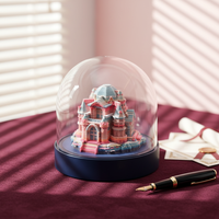 Meilleure Vente : Veilleuse LED Personnalisée en Forme de Château Sculpté en Papier 3D avec Cache Anti-Poussière en Acrylique, Certifiée CE RoHS, OEM ODM Disponibles