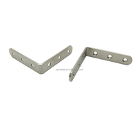 Supports en L à angle droit robustes en acier inoxydable brossé Support mural d'angle pour tables et commodes en bois Comprend des vis