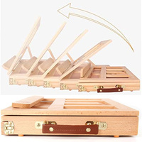 Neefoka — support réglable pour peinture, en bois de hêtre, design Antique, trépied