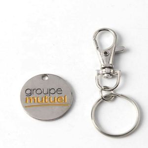 <b>Custom</b> Metal Caddy Coin Token, Caddy Coin <b>Keychain</b>, Canada Metal Trolley Coin Chip - Product Image 1