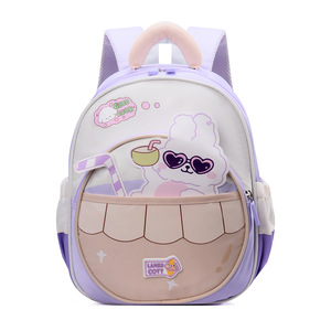 Zaino con piccolo dinosauro dei cartoni animati per ragazzi e ragazze, borsa da scuola per bambini in età prescolare di 3-6 anni, borsa a doppia spalla per bambini - Product Image 3