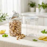 Contenants en plastique PET écologiques de 100 ml et 300 ml, couvercles faciles à ouvrir, emballages personnalisés biodégradables pour glaces, gâteaux, aliments et boissons