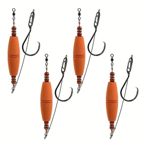 Catfish Pesca Grupo altamente sensível impermeável EVA Float Rodada Gancho Fio De Aço Inoxidável Figura Oito Linha <span class=keywords><strong>Loop</strong></span> Set - Product Image 2