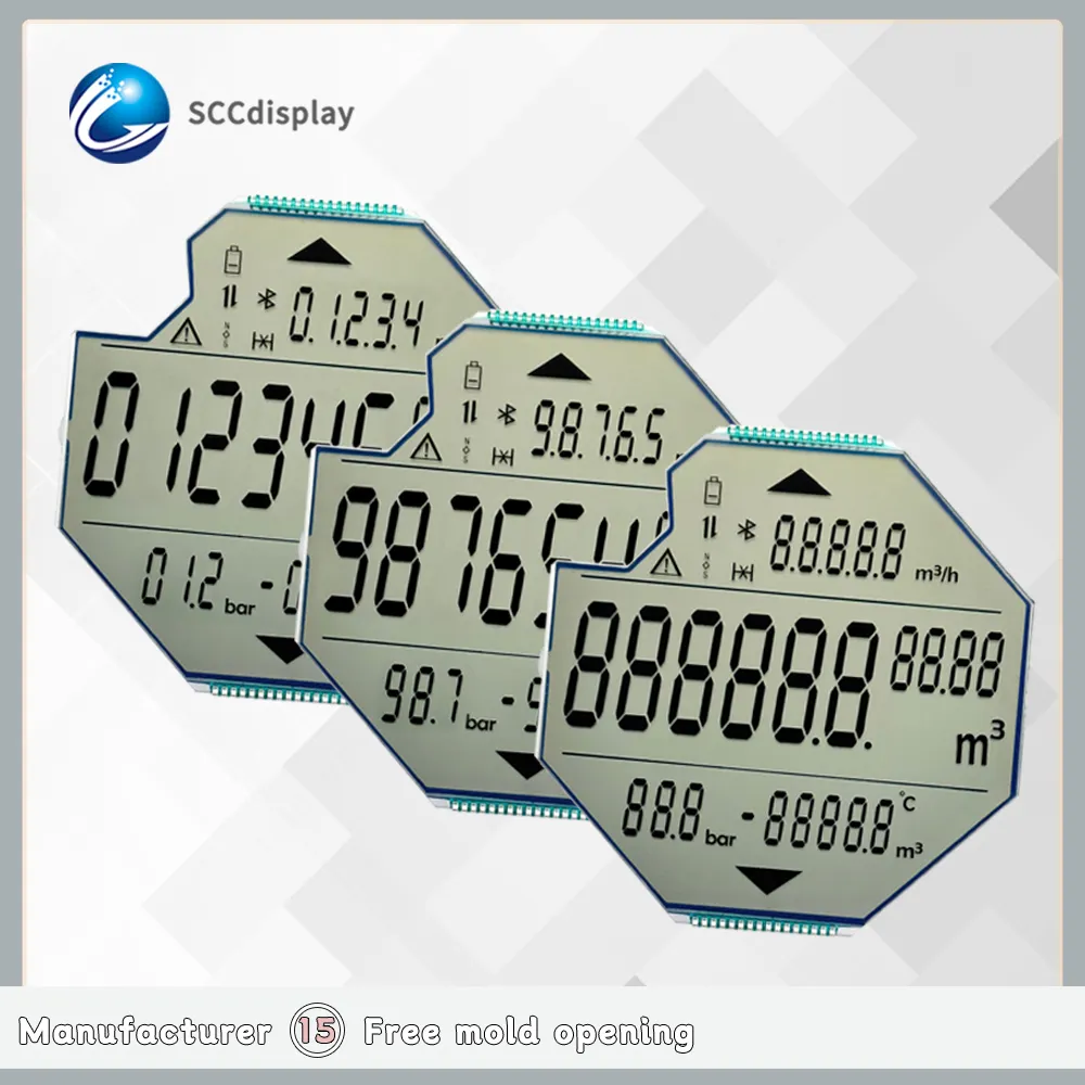 Bán hàng nóng Tùy chỉnh hình LCD hiển thị đoạn mã màn hình SJXD-66488 FSTN tích cực tiêu thụ điện năng thấp tùy chỉnh phân khúc LCD