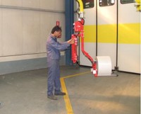 Manipulateur de manutention de rouleaux de papier et de rouleaux de tissu, bras robotique télescopique