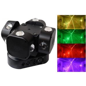 Projecteur laser <span class=keywords><strong>DJ</strong></span> <span class=keywords><strong>Starlight</strong></span> Cross-border « Four Heads Firewheel Bar », lumière rotative colorée, lumière d'ambiance pour soirée dansante - Product Image 5