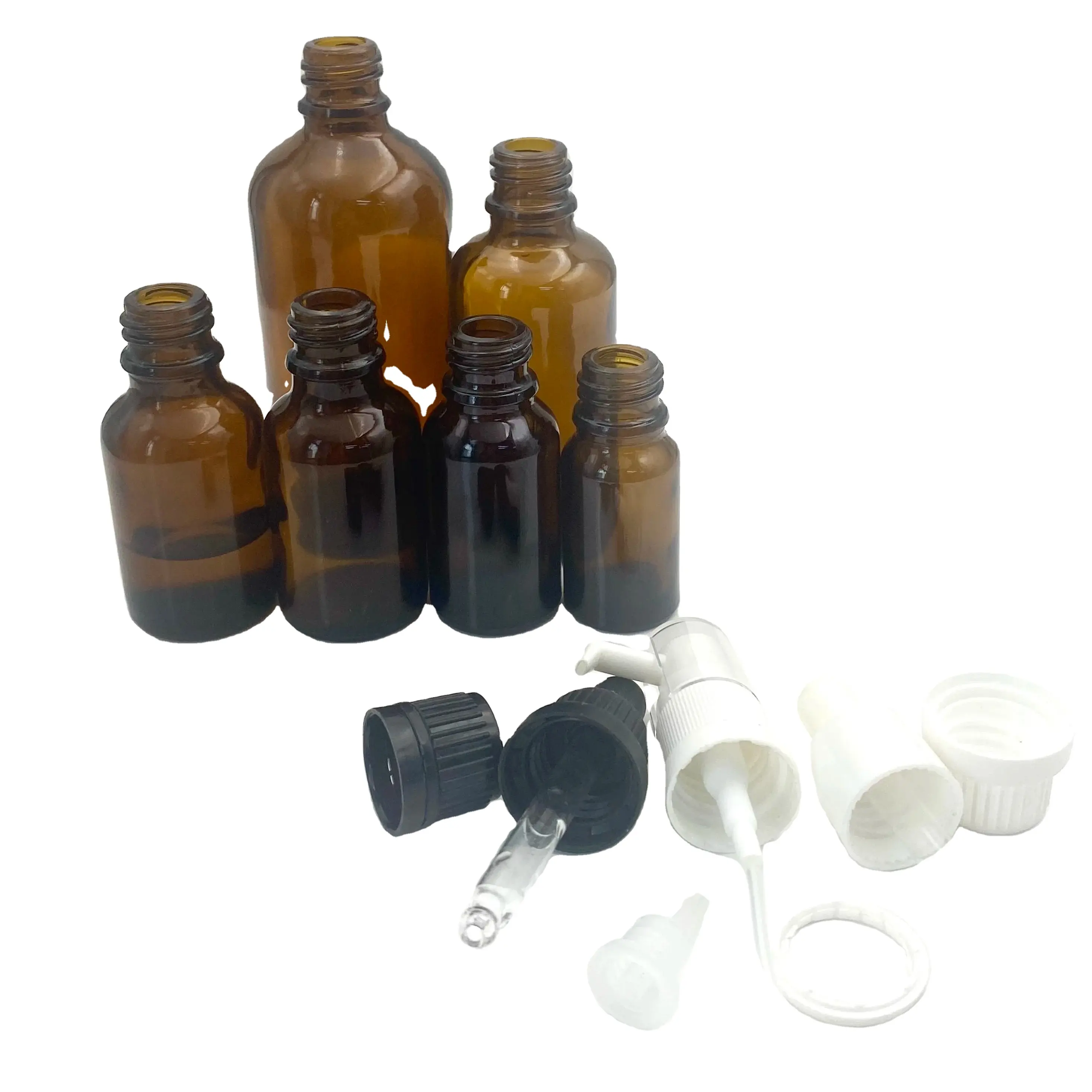 Boa Promoção Colorido Anti Roubo Cap Amber Essential Oil Garrafa De Vidro Com Plug Droppers Para Venda