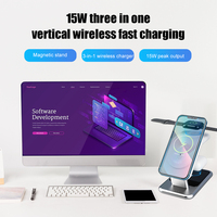 2023 nouveau produit magnétique 3 en 1 Station de charge sans fil chargeur sans fil multifonctionnel 25W station de charge sans fil