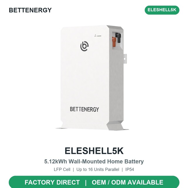 Home Energy Storage System 5Kwh 10Kwh 15kw 16Kwh 100ah 200ah 280ah 314ahLiFePO4 Wall Mounted Battery for Off Grid House Use