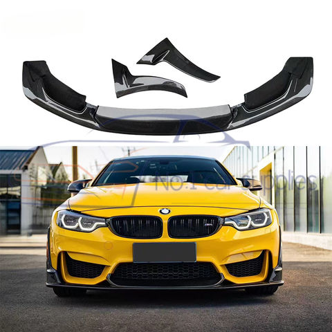 F80 F82 M3 M4 LT Style High Quality Carbon Fiber Front Lip Bumper Splitter For F F M3 M4