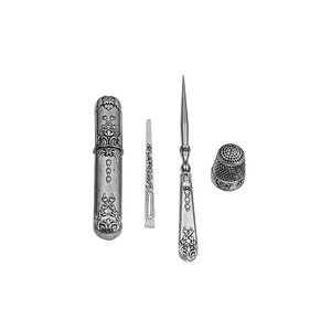 Exquisito Juego de Tijeras Vintage con Tubo de Almacenamiento para Agujas, Punzón, Hilo para Agujas <span class=keywords><strong>y</strong></span> <span class=keywords><strong>Dedal</strong></span> - Product Image 2