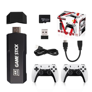 Clé HDMI TV Game Stick 4K 1080P avec double manette sans fil 2.4G, joystick 360°, Smart TV, carte TF X2 Plus - Product Image 1