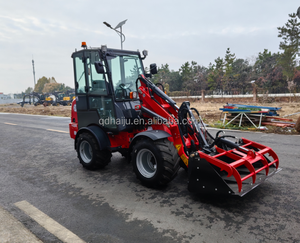 Chargeuse frontale HAIJU HJ1280 multifonctionnelle, hydraulique, petite, diesel, articulée, compacte, mini-chargeuse sur roues avec <span class=keywords><strong>pneus</strong></span> pour herbe - Product Image 1