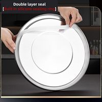 Boîte de rangement moderne en acier inoxydable pour grains de café, avec protection anti-humidité, empilable, en métal, pour garde-manger