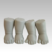 Set Boneka Bayi Halloween Lintas Negara, Lengan & Kaki, Plastik Horor, Hiasan Gantung Tas Jala, Ornamen Rumah Hantu