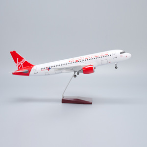 Modelo de Avión A320 de Virgin America Airlines, Tamaño 45 cm, para Regalo, Modelos de Aviones, Aerolíneas, Modelo de Aviones Boeing - Product Image 1