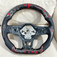 Volant de course en fibre de carbone forgé sur mesure pour VW Golf Passat Bora Polo Sagitar MK7 MK6 MK5 GTI GTD TDI Pièces automobiles
