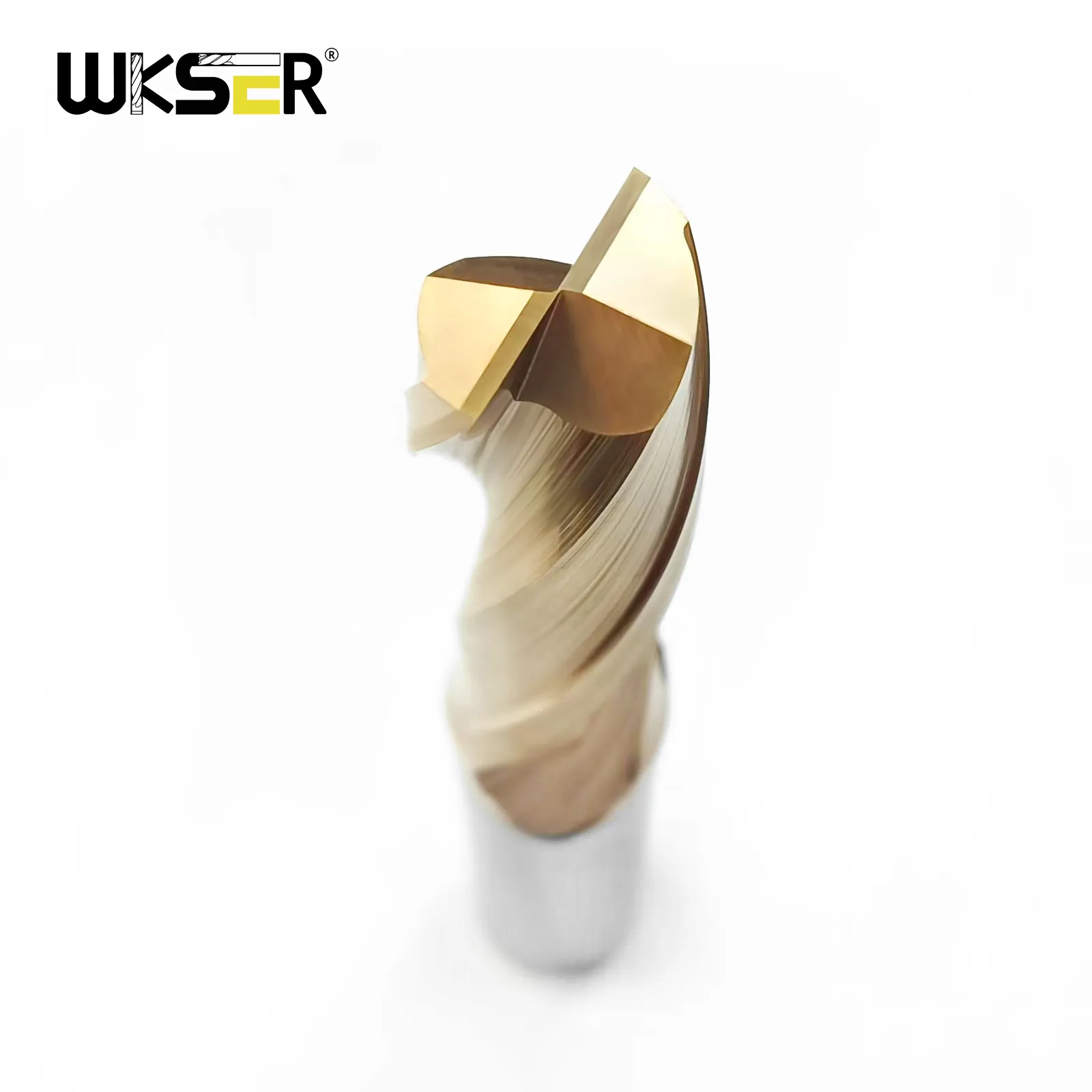 Customize carbide Milling Cutter Golden Coating 2 Flute end mill CNC Cutting Tools
