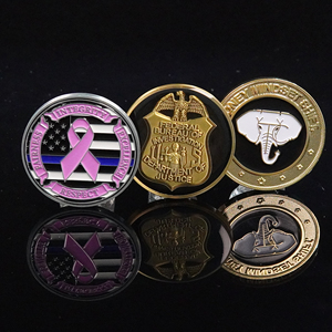 LGC Pièce commémorative en métal émaillée personnalisée avec bordure, pour la sécurité des entreprises et la reconnaissance des employés, vente en gros - Product Image 6