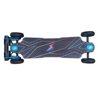 Planche à roulettes électrique Flipsky Lightning-FS-AT2WD, vitesse maximale, plateau en fibre de carbone durable, livrée avec deux batteries FSESC6.9 12S