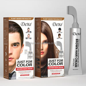 Dexe Juste pour Nouveau Produit Meilleure Vente Permanent Noir Rapide Noir Cheveux Teinture Peigne Cheveux Teinture Crème Marque Privée Oem Odm Hommes - Product Image 2