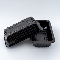 Boîtes d'emballage en plastique jetables Xinbang PP/PET, peuvent être imprimées avec des logos et chauffées au micro-ondes pour les produits carnés.